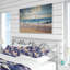 Ensemble de housse de couette violet Hokusai Waves-835669251