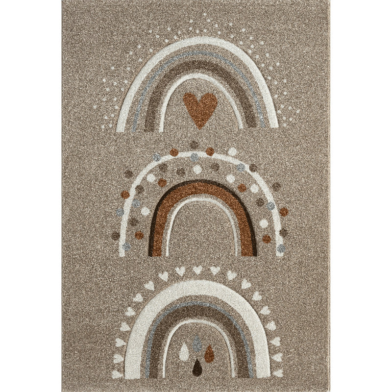 Power Loom Beige Rug, Rectangle 160 x 230cm
