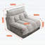 Canapé Cloud, siège simple, canapé modulaire moderne pour le salon, la chambre à coucher et l’appartement, coussin rembourré à double couche confortable, tissu chenille respirant-291747960-291747959