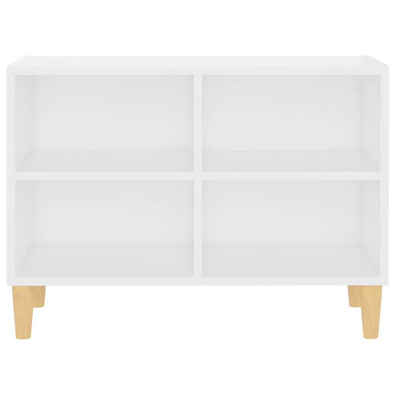 Agee Unfinished TV Stand for TVs up to 43", White/Oak