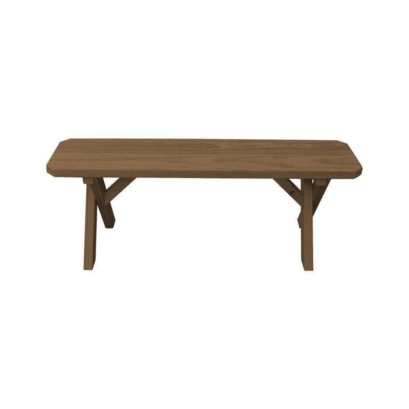 Banc de pique-nique en bois Sempronius, Teinte champignon