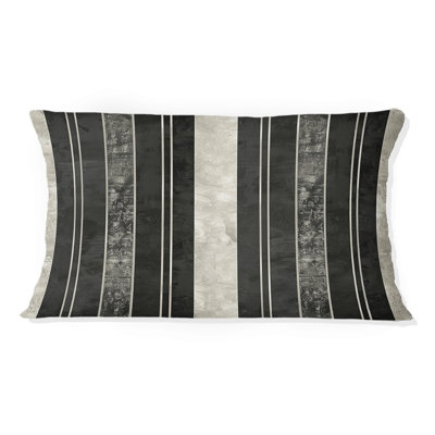 Glamorous Pinstripe - Glam Lumbar Pillow