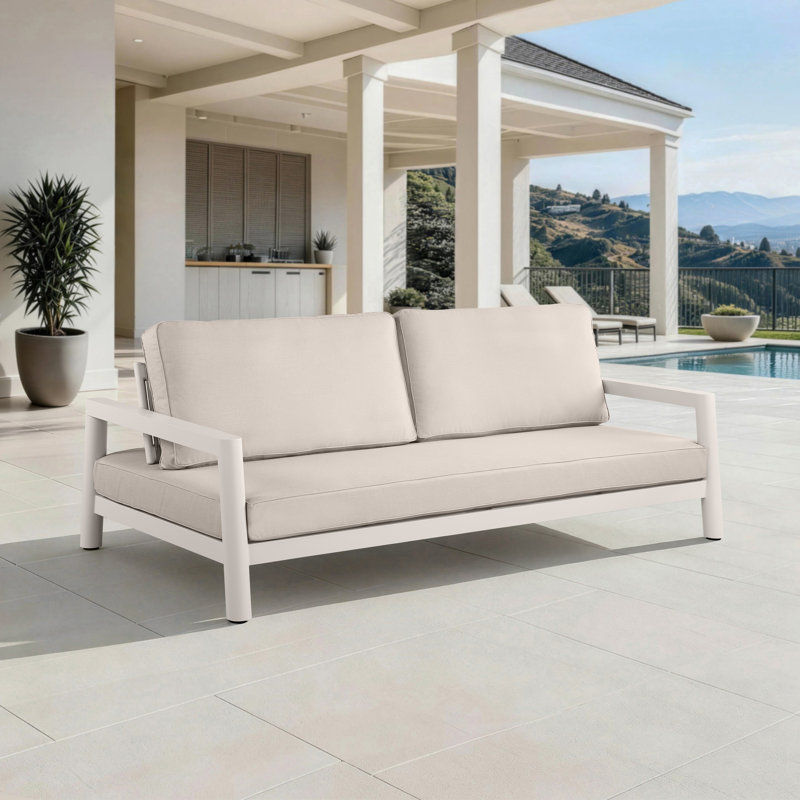 Canapé d'extérieur 89 po Fairmont, Cream Beige, Cream Beige