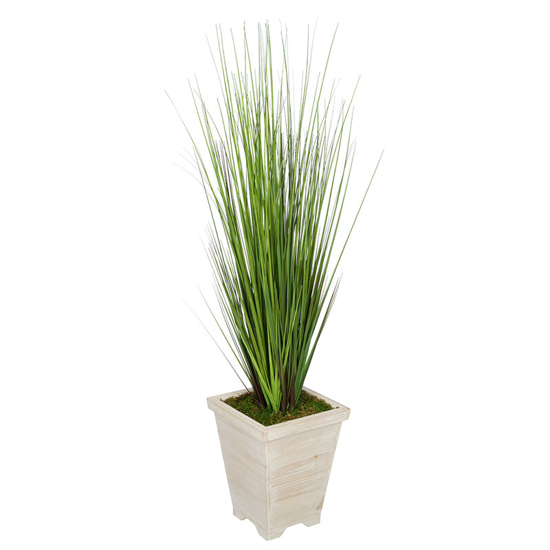 48 " H Faux Foliage Grass, White