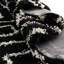 Tapis à poils longs noir et blanc Foundry Select-4746950
