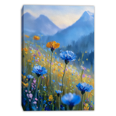 Alpine Garden Bloom Wrapped Canvas Wall Art