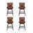 Arabele Swivel Upholstered 26'' Counter Stool with Solid Wood Frame-2136475576