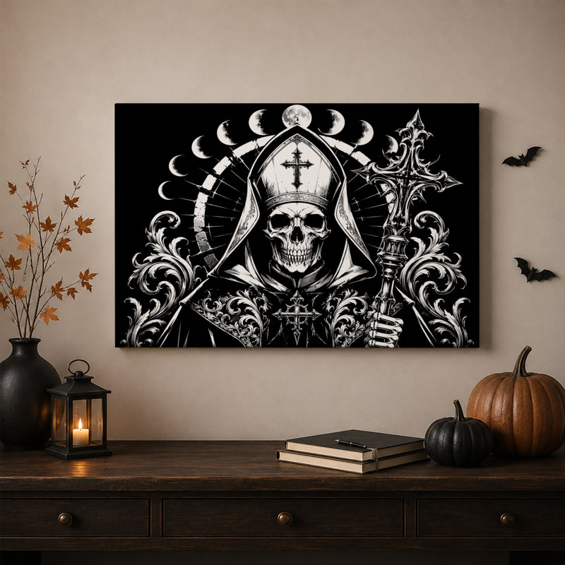 Art mural sur toile noir et blanc, 20"H x 30"W