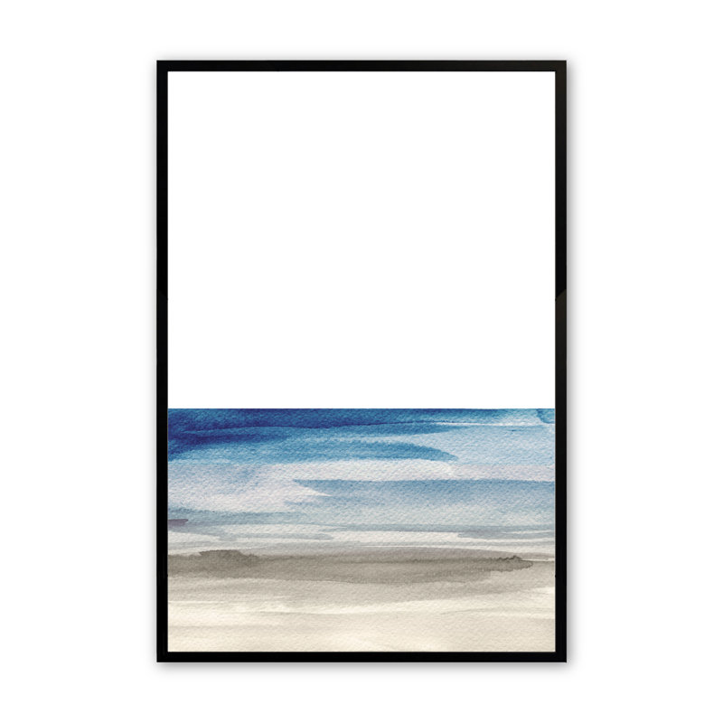 «Coastal Serenity I», reproduction d'art encadrée, H 25,5 po x l 19,5 po x P 1 po, Noir satiné