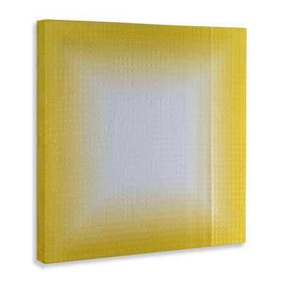 Art mural jaune sur toile dégradé jaune par Michael Willett