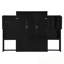 Grand lit escamotable avec bureau, coiffeuse et armoires-218273621