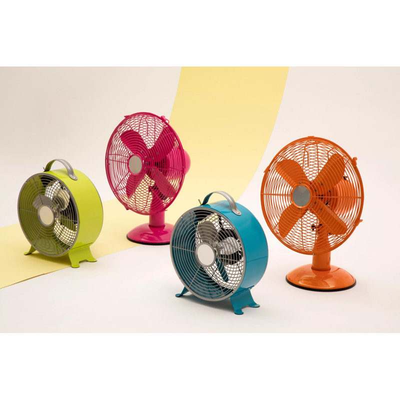 Retro Table Fan, Blue