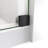 DreamLine Continuum 68-72 in. W x 76 in. H Fully Clear Sliding Shower Door in Matte Black