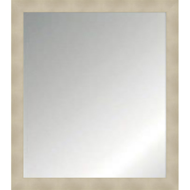 Miroir de meuble-lavabo moderne et contemporain, Beige, 40 po x 28 po