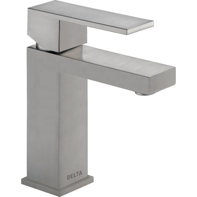 Modern Single-Handle Bathroom Faucet with Drain
