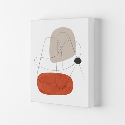 Abstraction With Grey Lines II - Print