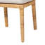 Chaise en bois naturel et rotin Colombano