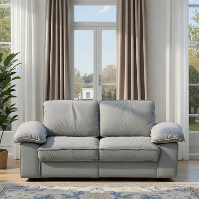 Causeuse compacte à 2 places avec rangement dissimulé, idéale pour les petits appartements et les studios, offrant style et confort