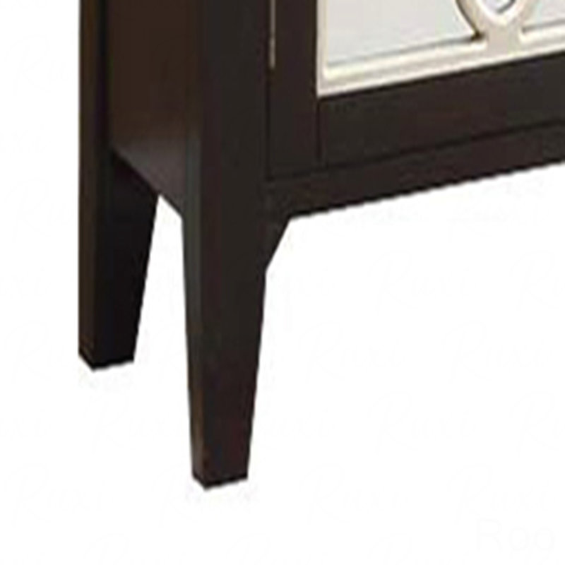 Armoire console au fini noir antique