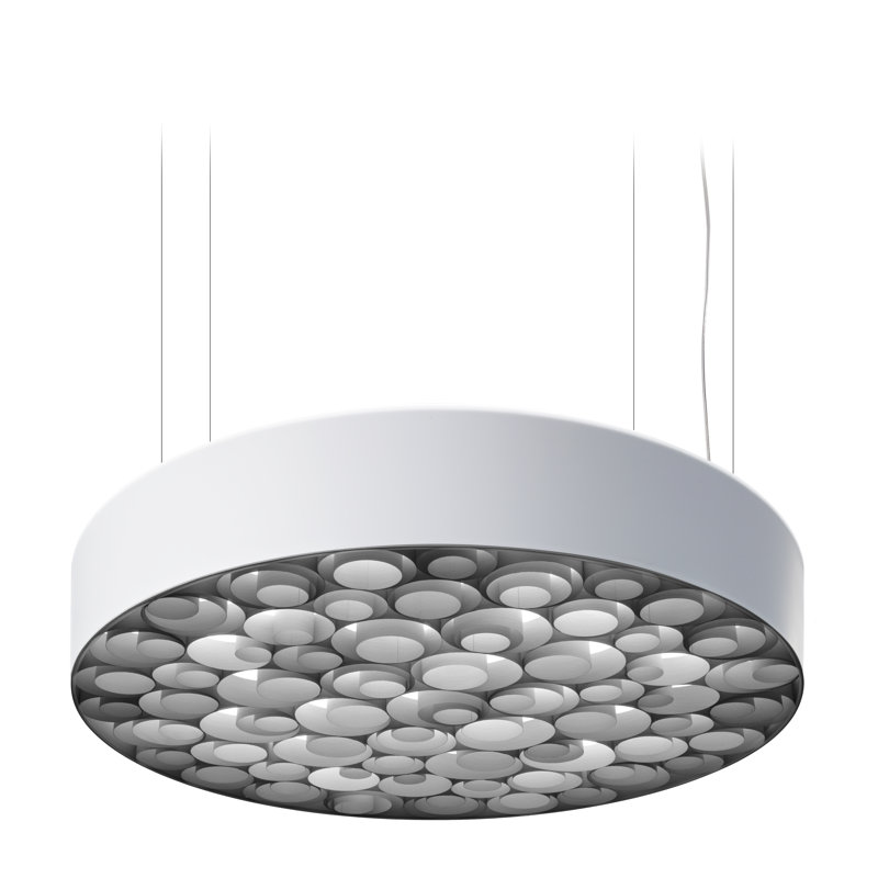 Spiro LED Chandelier, 5.9" H x 29.5" W x 29.5" D, White, Sea Blue