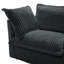 Fauteuil rembourré avec housse avec repose-pieds, assise profonde pour le salon, grands coussins moelleux pour un confort ultime-120066361