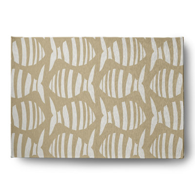 Tapis intérieur / extérieur taupe Marenisco