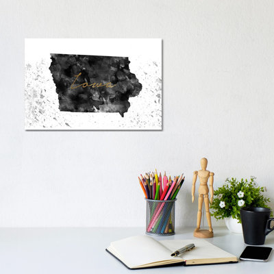 Iowa 1 Piece Wrapped Canvas Painting