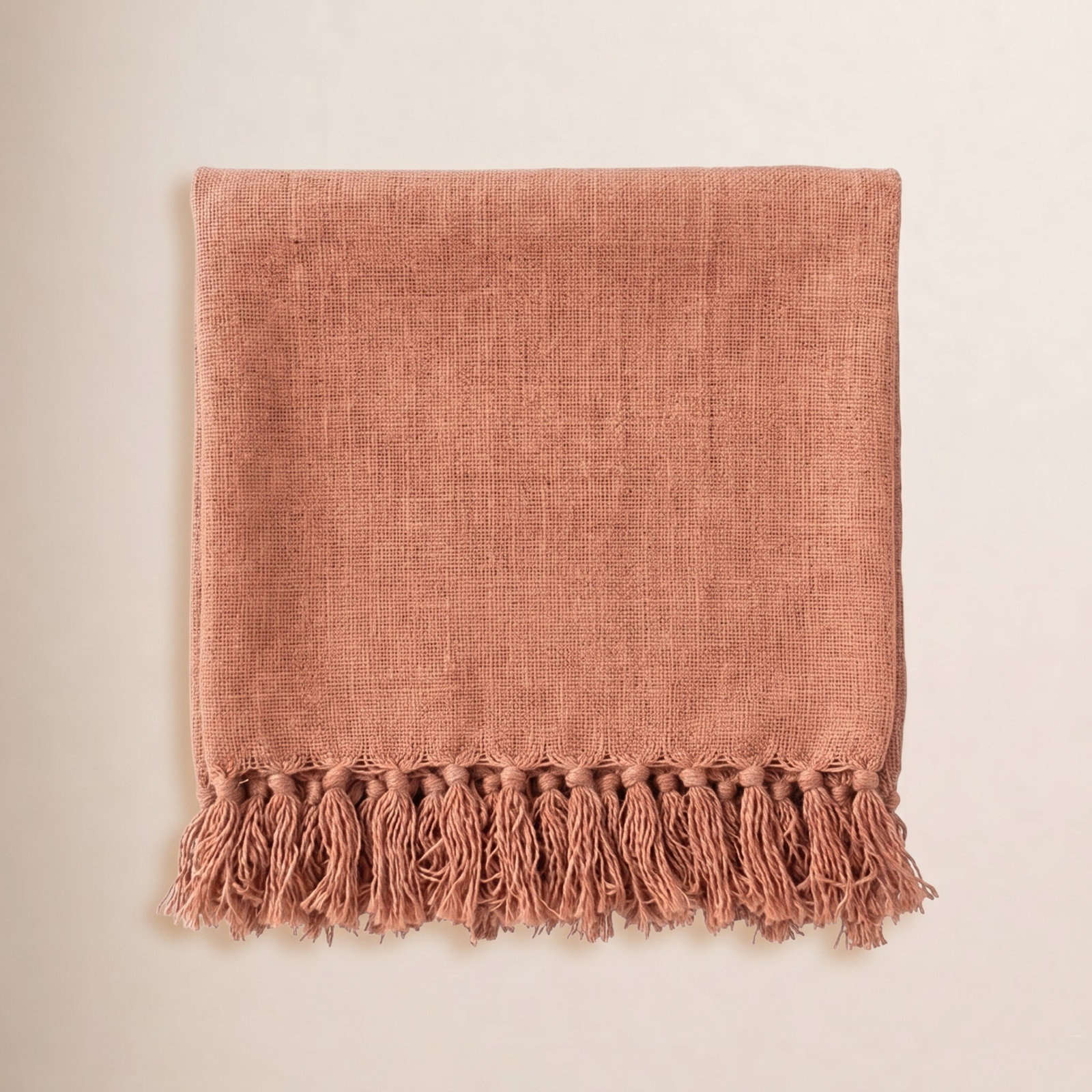 Kerrimore Throw Blanket, Faded Coral