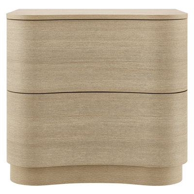 Mirae 2-Drawer Curved Nightstand