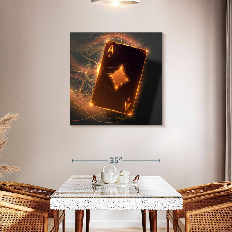 Senne Golden Ace Card, 36" H x 36" W