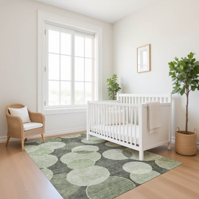 Premium Machine Washable Lubbers AMF1751 Geometric Rug
