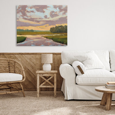 Toile Lowcountry Sunset Palette, design par Carson Overs passer