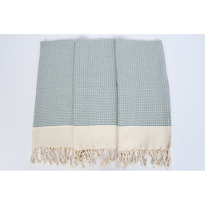 Essuie-mains / de cuisine Yaprak, Vert / Beige, L 40 po x l 18 po