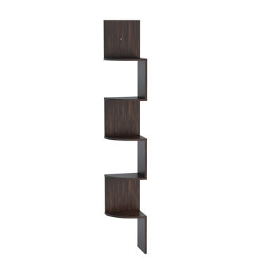 Latitude Run® Adinda 5 Shelves Triangle Corner Shelf & Reviews