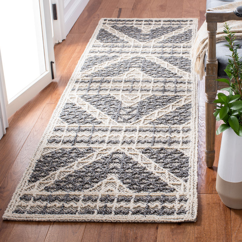 Contreras Hand Tufted Performance Geometric Rug, Rectangle 8' x 10'