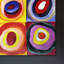 « farbstudie quadratique » par wassily kandinsky,, reproduction d’image sur toile-49248419-49248420