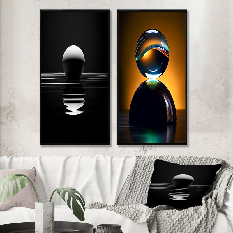 Ensemble de salon Sapphire Strike Ball Reflection - Bowling, Cadre flottant noir, H 28 po x l 25 po