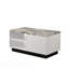 Table basse 47 po avec plateau en faux marbre blanc