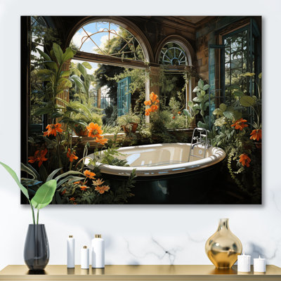 «Bathroom Botanical Retreat II», reproduction