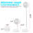 Desk Floor 4-speed Retractable Foldable Rechargeable Usb Mini Portable Fan
