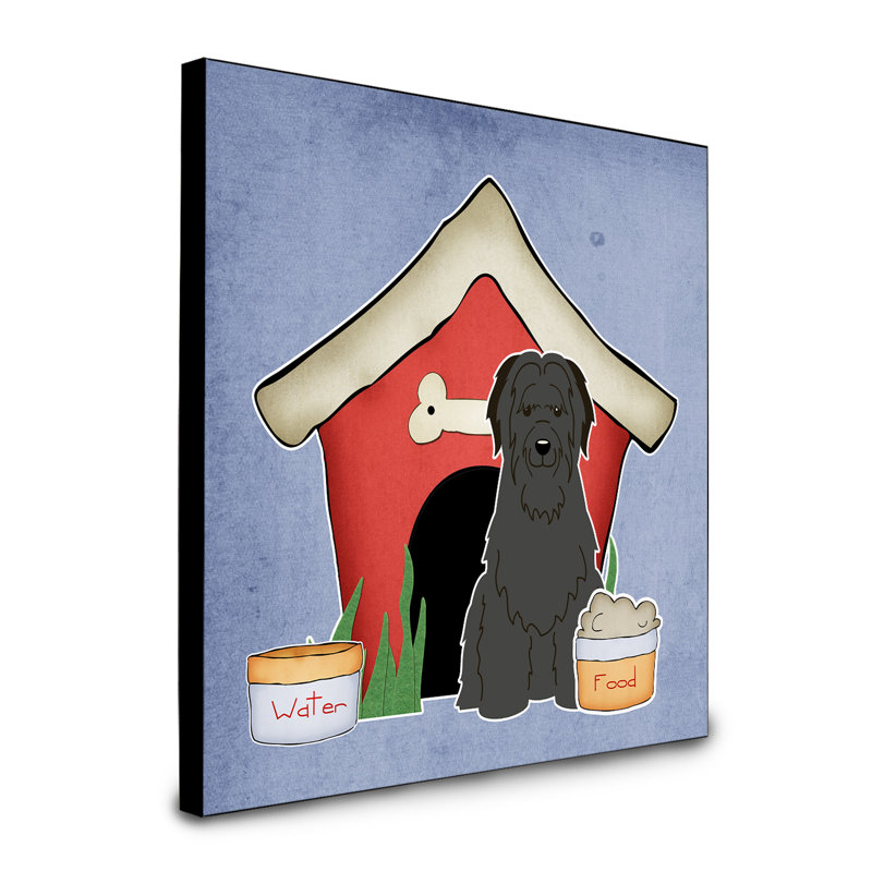 Panneau mural d’art collection dog house Scarvinia, Briard