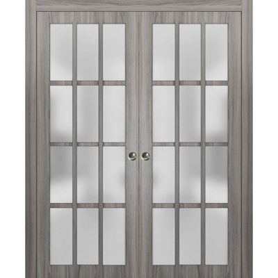 Felicia Frosted Glass Sliding Closet Doors