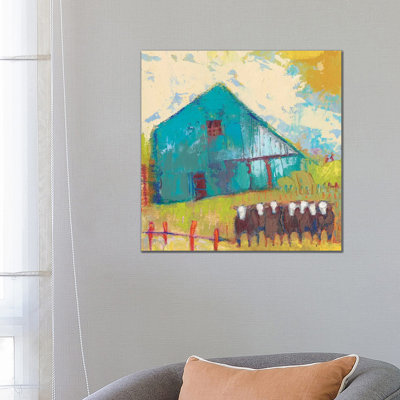 Request Barn by Sue Jachimiec - Wrapped Canvas Painting