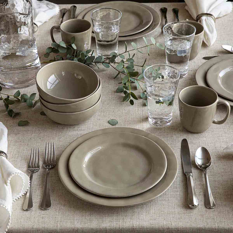 Puro 16 - Piece Place Setting, Taupe