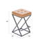 Tabouret de comptoir rembourré avec structure en métal