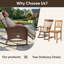 Chaise berçante inclinable avec coussins Asenpark-1120961548