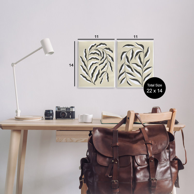 Plaque Mid-Century Mod Botanicals, design par Grace Popp
