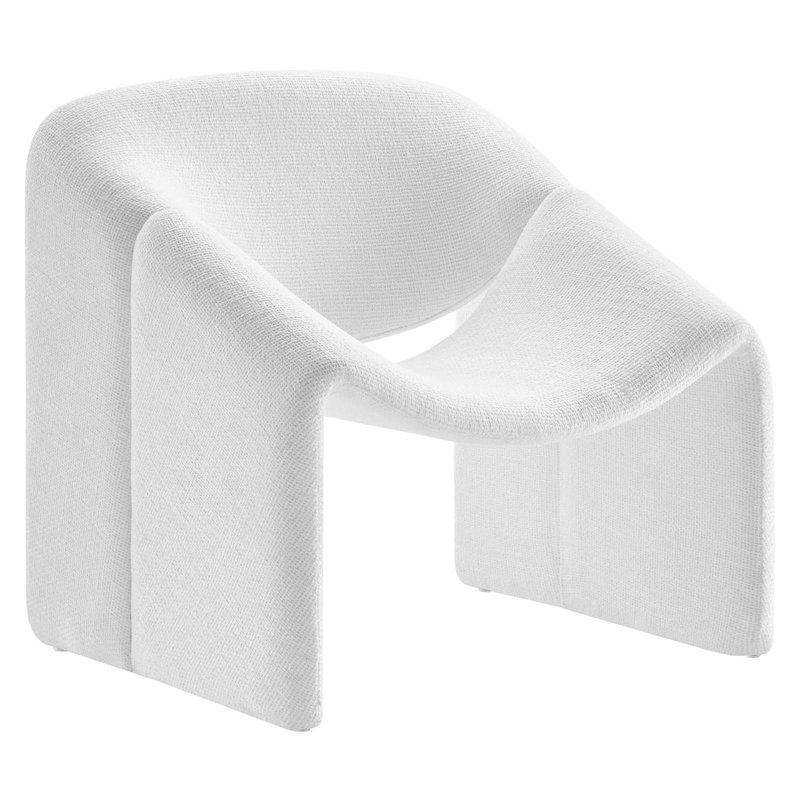 Modway Vivi Upholstered Lounge Chair, Frost
