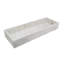 Plateau rectangulaire en marbre 22 po x 8 po x 3 po avec rebords surélevés-74907216