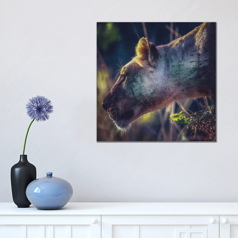 Head 1 Piece Wall Art on Canvas, 45.72 cm H x 45.72 cm W x 1.91 cm D, Wrapped Canvas